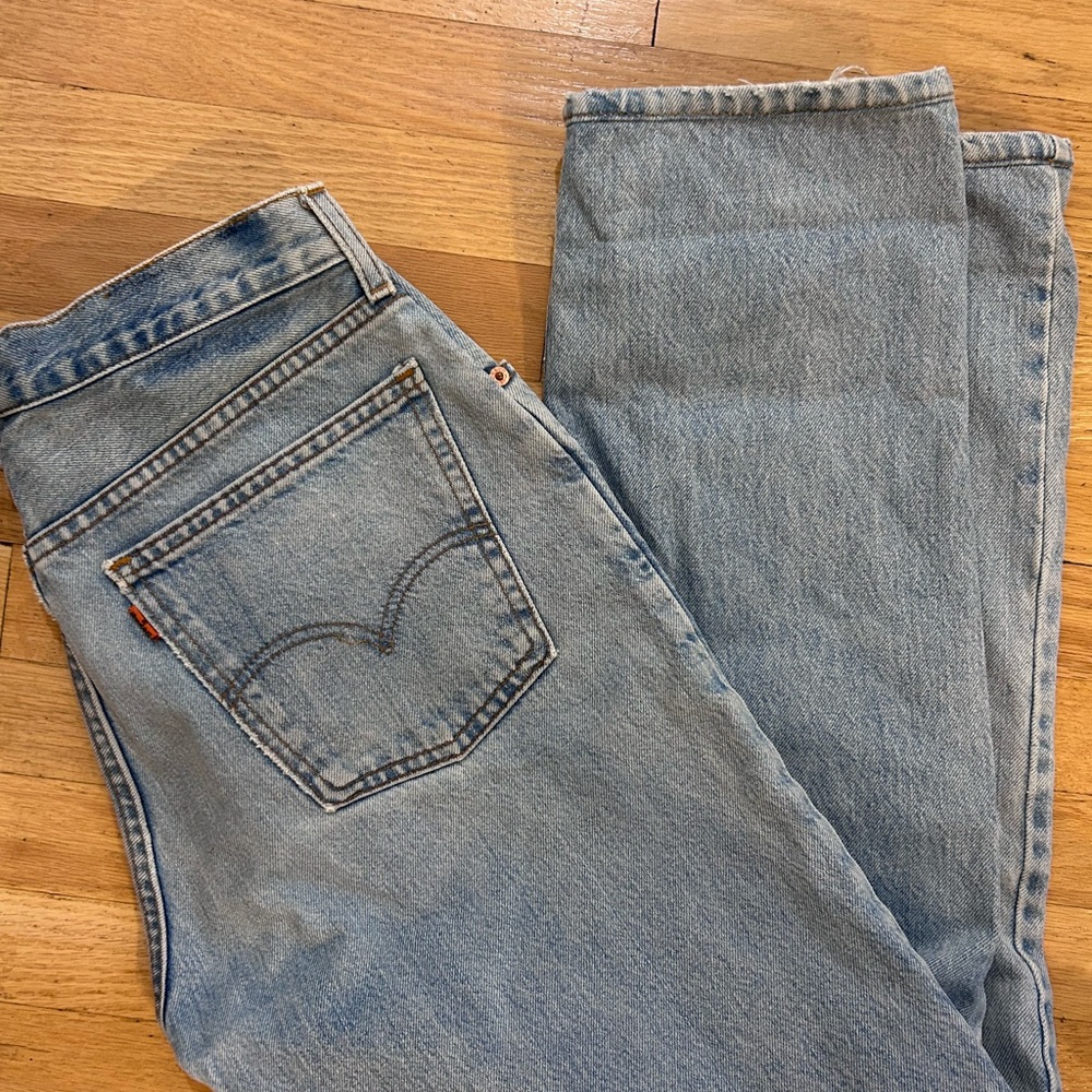 Aligrace Levi’s Wide Leg Light Blue Jeans - Picture 5 of 7